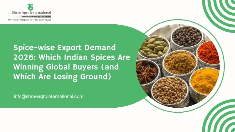 Spice-wise Export Demand 2026: Which Indian Spices Are Winning Global Buyers (and Which Are Losing Ground)